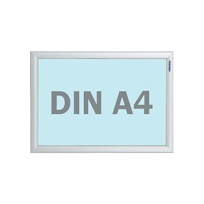 Abbildung von FRANKEN Wechselrahmen, Outdoor A4 Plakatrahmen, Aluminium Klapprahmen 25 mm breit, Info Rahmen für den Außenbereich von öffentlichen Einrichtungen, Schulen, Restaurants oder Hotels, BS1701