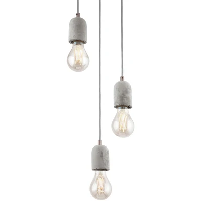 Abbildung von Eglo 95523 Hängeleuchte Silvares in grau Beton 3X40W H:150 Ø 25cm