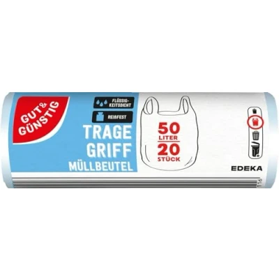 Abbildung von Müllbeutel mit Tragegriff, 20 Beutel à 50 l