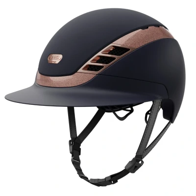 Abbildung von Pikeur X Abus Reithelm AirLuxe SUPREME L.V. Midnight Blue/Rose Gold