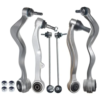 Abbildung von Frankberg 4x Querlenker + 2x Koppelstange Vorderachse Kompatibel mit 5er E60 2.0L 4.8L 2001 2010 Touring E61 2004 Replace# 31126760181