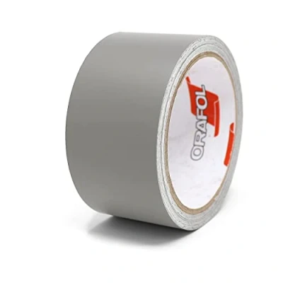 Abbildung von Finest Folia 10 Meter Matt Zierstreifen Auto LKW Motorrad Boot Modellbau Basteln DIY Deko Dekorstreifen Seitenstreifen Klebestreife selbstklebend (Mittelgrau matt, 40mm Breite)