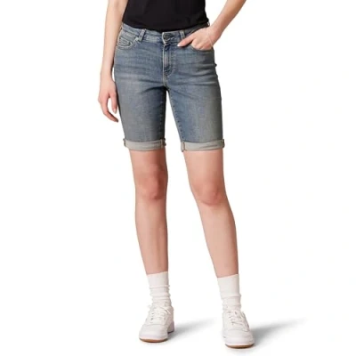 Abbildung von Amazon Essentials Damen Schmal geschnittene 23 cm Bermudashorts aus Denim, Vintage Waschung, 42