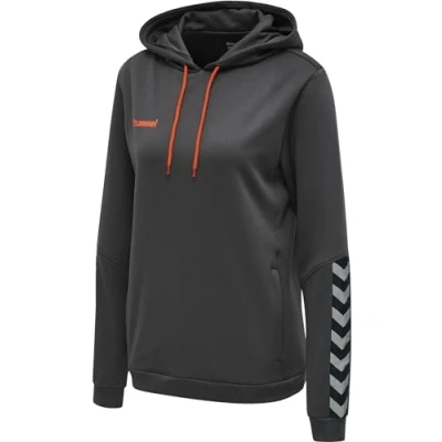 Abbildung von Hummel Hmlauthentic Kapuzenpullover, Damen, Größe: Large, Asphalt