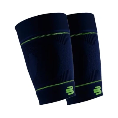 Abbildung von Bauerfeind Kompressions Oberschenkelbandage „Sports Compression Sleeves Upper Leg“, 1 Paar Oberschenkel Unisex, Für Ball &amp; Ausdauersportarten zur Stärkung der Muskulatur, Marineblau