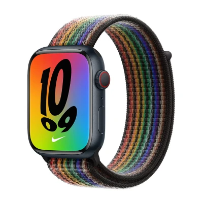 Abbildung von Apple Watch Armband Original Stoff Bunt Geeignet für Series 1 9 / SE Black Friday Deals