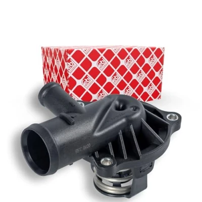 Abbildung von FEBI BILSTEIN 170648 Kühlwasserthermostat 95 mit Dichtung VOLKSWAGEN: Phaeton, Touareg I, II, AUDI: A5 B8 Coupe, Sportback, A4 Avant