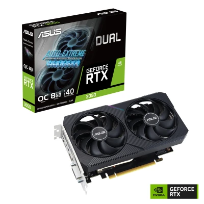 Abbildung von ASUS DUAL GeForce RTX 3050 V2 OC Edition 8GB GDDR6 Gaming Grafikkarte (Nvidia RTX3050 V2, PCIe 4.0, HDMI 2.1, DisplayPort 1.4a, O8G V2)