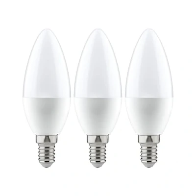 Abbildung von Paulmann 28538 LED Lampe Kerze 3x5,5W Leuchtmittel Opal Birne Beleuchtung 2700K E14