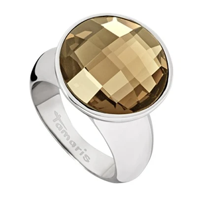 Abbildung von Tamaris Damen Ring Jane Edelstahl Glas braun Gr. 54 (17.2) A03510073