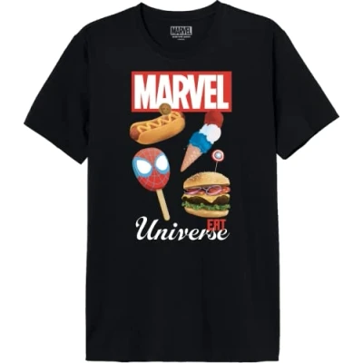 Abbildung von Marvel Herren Memagagts008 T Shirt, Schwarz, XS