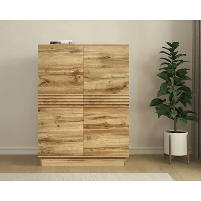 Abbildung von Home affaire Highboard »Angers« Kommode, Midischrank mit Push to open, 2 Einlegeböden, Breite 90 cm