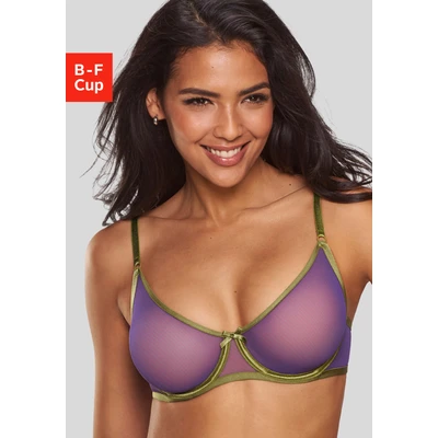Abbildung von Lascana Vivance BY BRA Tshirt BH, Damen, Größe: 80B, Blue/olive
