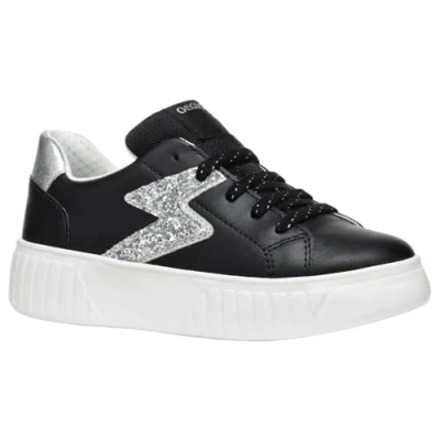 Abbildung von Geox J MIKIROSHI Girl A Sneaker, Black/Silver, 31 EU