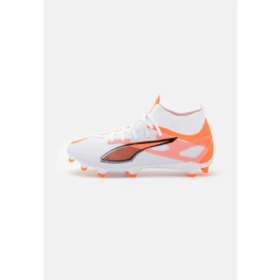 Abbildung von Puma Ultra 5 MATCH+ FG/AG Fußballschuh Nocken, Herren, Größe: 47, White/black/glowing red Schuhe