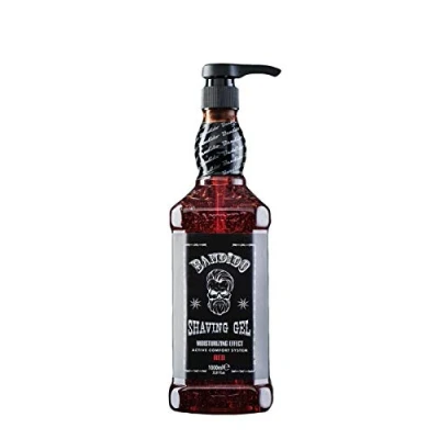 Abbildung von Bandido Shaving Gel Men Red &amp; Blue 1000ml Rasiergel Transparent Männer Rasur Herren nicht schäumend präzise der Bartkonturen mit jeder Rasierklinge Rasiermesser verwendbar (Red 1000ml)