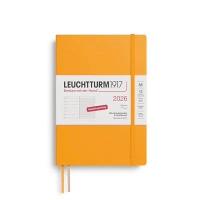 Abbildung von LEUCHTTURM1917 372494 Wochenkalender &amp; Notizbuch Medium (A5) 2026, 12 Monate, Softcover, Rising Sun, Deutsch