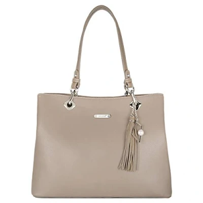 Abbildung von David Jones Damen Schultertasche Weiche PU Leder Frauen Große Tote Shopper Bag Lange Henkel Handtasche Henkeltasche Tragetasche Elegante Arbeit City Alltags Shopping Reise Mode Beige