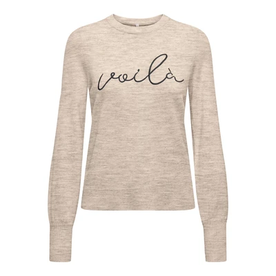 Abbildung von ONLY Onlib O NECK Strickpullover Whitecap gray, Damen, Größe: Small, gray
