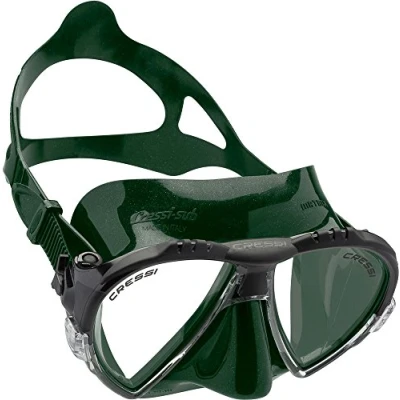 Abbildung von Cressi Matrix Tauchen Schnorcheln Maske, Grün, Einheitsgröße