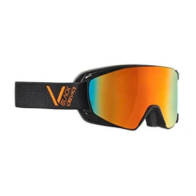 Abbildung von Black Crevice Skibrille Schladming Doppelscheibe, Anti Fog Beschichtung, UV400 Schutz (Black/orange, M (Kopfumfang 55 58 cm))…