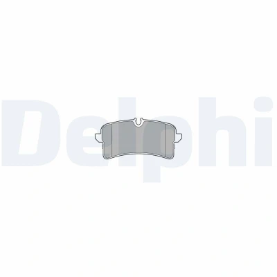 Abbildung von DELPHI LP3577 Bremsbelagsatz für Verschleißwarnanzeiger vorbereitet mit Anti Quietsch Blech Zubehör PORSCHE: Macan