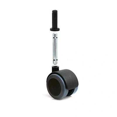 Abbildung von Design61 4er Set Universal Möbelrolle Gummirolle Lenkrolle Laufrolle Bodenschutz Rollen mit Hülse + Stift
