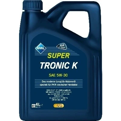 Abbildung von Aral Supertronic K 5W 30 4l Motoröl 15F476 AUDI: A6 C6 Saloon, MERCEDES BENZ: GLB, VOLKSWAGEN: Multivan 6