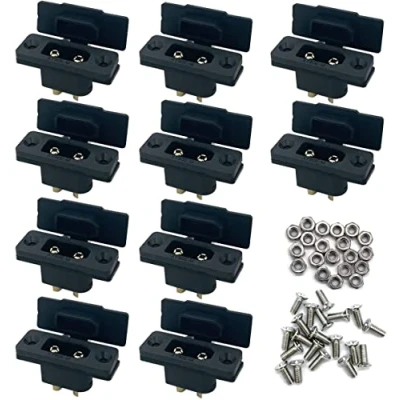 Abbildung von 10 Stück Amass XT90E M Batterieanschluss Stecker vergoldeter mit PVC Schutzhülle Staubkappe für RC Flugzeugdrohnenzubehör