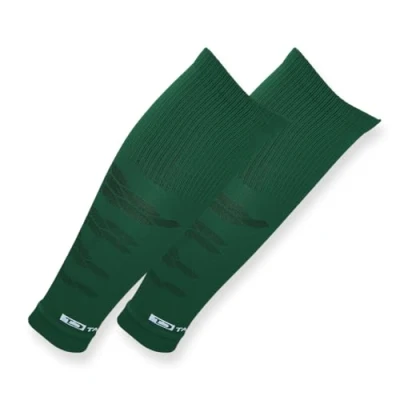 Abbildung von Tapedesign &quot;TUBES PRO 1 Paar Fußball Stutzen (ohne Socken) Grün für Damen, Herren &amp; Kinder Fussball Sleeves Schienbeinschoner Knie lang Strümpfe (One Size)