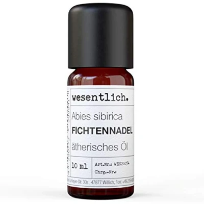 Abbildung von Fichtennadelöl reines ätherisches Öl von wesentlich. 100% naturrein aus der Glasflasche (10ml)