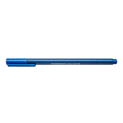 Abbildung von STAEDTLER 437 XB 3 VE Kugelschreiber triplus ball (ergonomischer Dreikantschaft, Linienbreite XB, Farbe blau, wischfest, Kartonetui mit 10 Kugelschreibern)