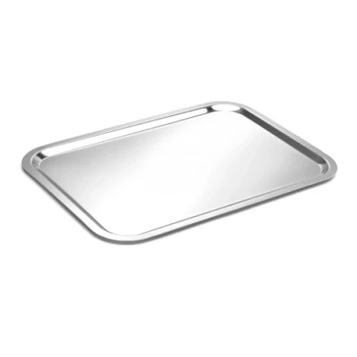 Abbildung von HENDI Servierplatte, Thermo Tablett 424155, Catering, Sandwichplatte, Kühldisplay Schale, 395x283mm, Edelstahl