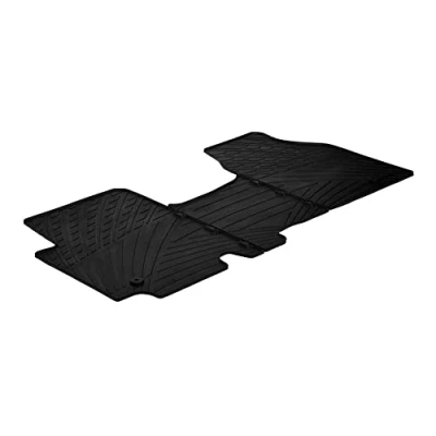 Abbildung von Gledring 0926 Fußmattensatz Gummi hinten 3 schwarz 750mm 550mm OPEL: Vivaro A Van, Combi, RENAULT: TRAFIC 2 Kasten