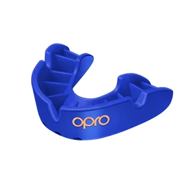 Abbildung von OPRO Bronze Level Erwachsene und Jugendliche Sport Mundschutz mit Etui Einpassvorrichtung, Zahnschutz für UFC, MMA, Boxen, Kampfsport, andere Kontaktsportarten (Blau, Erwachsene)