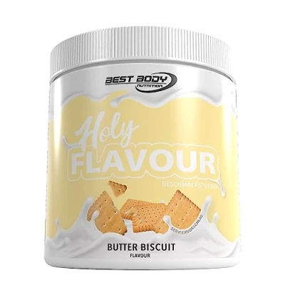 Abbildung von Best Body Nutrition Holy Flavour Geschmackspulver Butter Biscuit 250 g Dose Aromapulver zur Verfeinerung von Speisen und Getränken mit Butterkeksgeschmack