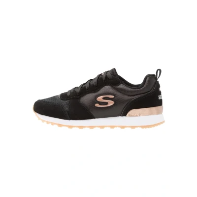 Abbildung von Skechers Damen Flex Appeal 4.0 Coated Fidelity Sneaker, Black Mesh/Pink Trim, 38 EU