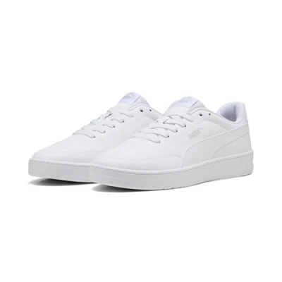 Abbildung von PUMA Unisex Court Classic CLEAN Sneaker, White COOL Light Gray, 42 EU