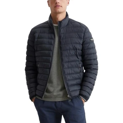 Abbildung von Marc O&#039;Polo TWIN Needle ZIP Pockets Elastic Binding Übergangsjacke, Herren, Größe: XXL, Dark navy