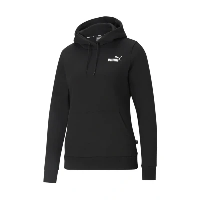 Abbildung von Puma Small LOGO Kapuzenpullover, Damen, Größe: Small, black