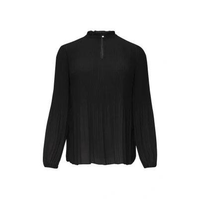 Abbildung von s.Oliver Black Label Plissierte AUS CRÊPE Bluse, Damen, Größe: 34, Schwarz