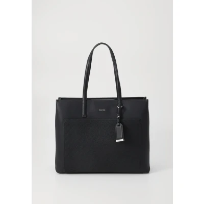 Abbildung von Calvin Klein Damen Shopper Must Medium mit Logo Print, Schwarz (Black), Einheitsgröße