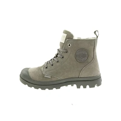 Abbildung von Palladium Pampa HI ZIP Schnürstiefelette, Damen, Größe: 36, Cloudburst/charcoal grey Schuhe