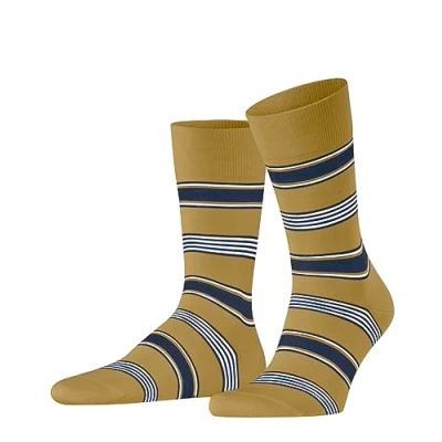Abbildung von Falke Marina Stripe Business &amp; Casual Socken brass, Herren, Größe: 43/44, Brass