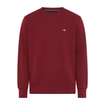 Abbildung von GANT Herren REG Shield C Neck Sweat Sweatshirt, PLUMPED RED, S