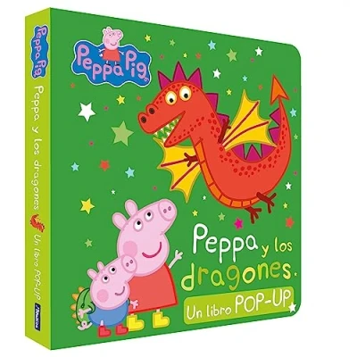Abbildung von Peppa Pig. Libro Pop Up y los dragones