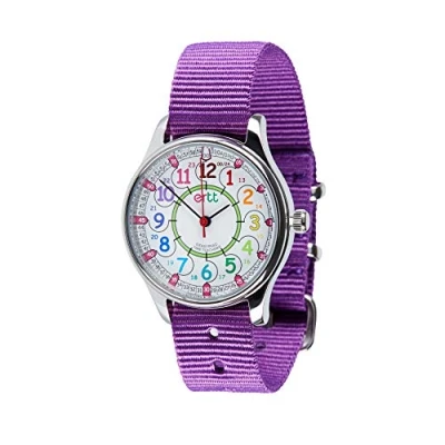 Abbildung von EasyRead Time Teacher Wasserdicht Armbanduhr Kinder Kinderuhr Mädchen &amp; Jugen Die Zeit Lernen Uhren 2 Stufen Kind 12 24 Stunden Zifferblatt Einfach Zu Lesen