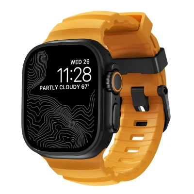Abbildung von Nomad Rocky Point Band Apple Watch 42mm / 44mm 45mm 49mm Sol Connector Black NM014810858