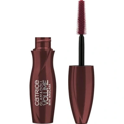 Abbildung von Catrice ETERNAL RED Glam &amp; Doll Volume Mini Mascara, Nr. C01, Rot, volumengebend, definierend, verlängernd, matt, vegan, Nanopartikel frei, ohne Parfüm, ölfrei, 1er Pack (5.5ml)