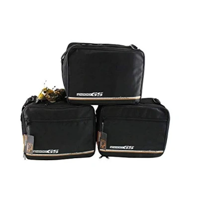 Abbildung von made4bikers Promotion Bag: KomplettSet Innentaschen TopCase UND Koffer passend für BMW R1200GS LC R1200 GS K50 ab Bj. 2013, Schwarz